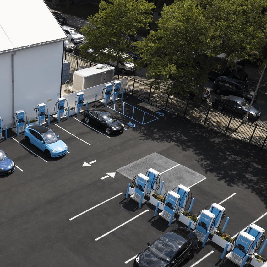 Tritium-powered EV charging superhub in Brooklyn, New York