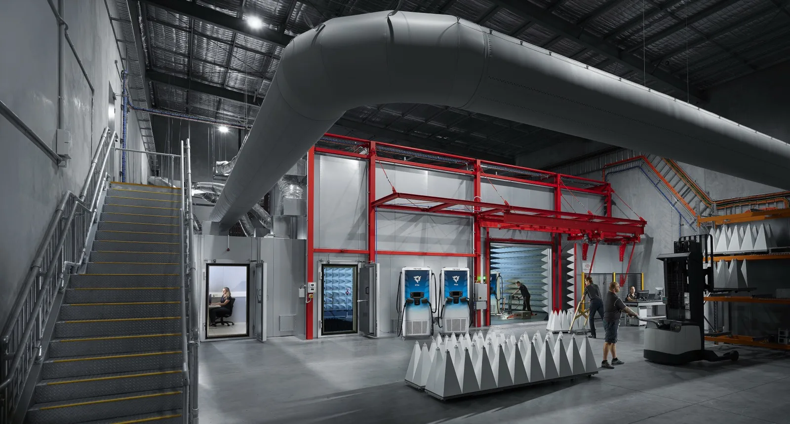 EMC test chambers at Tritium's Brisbane R&D facility